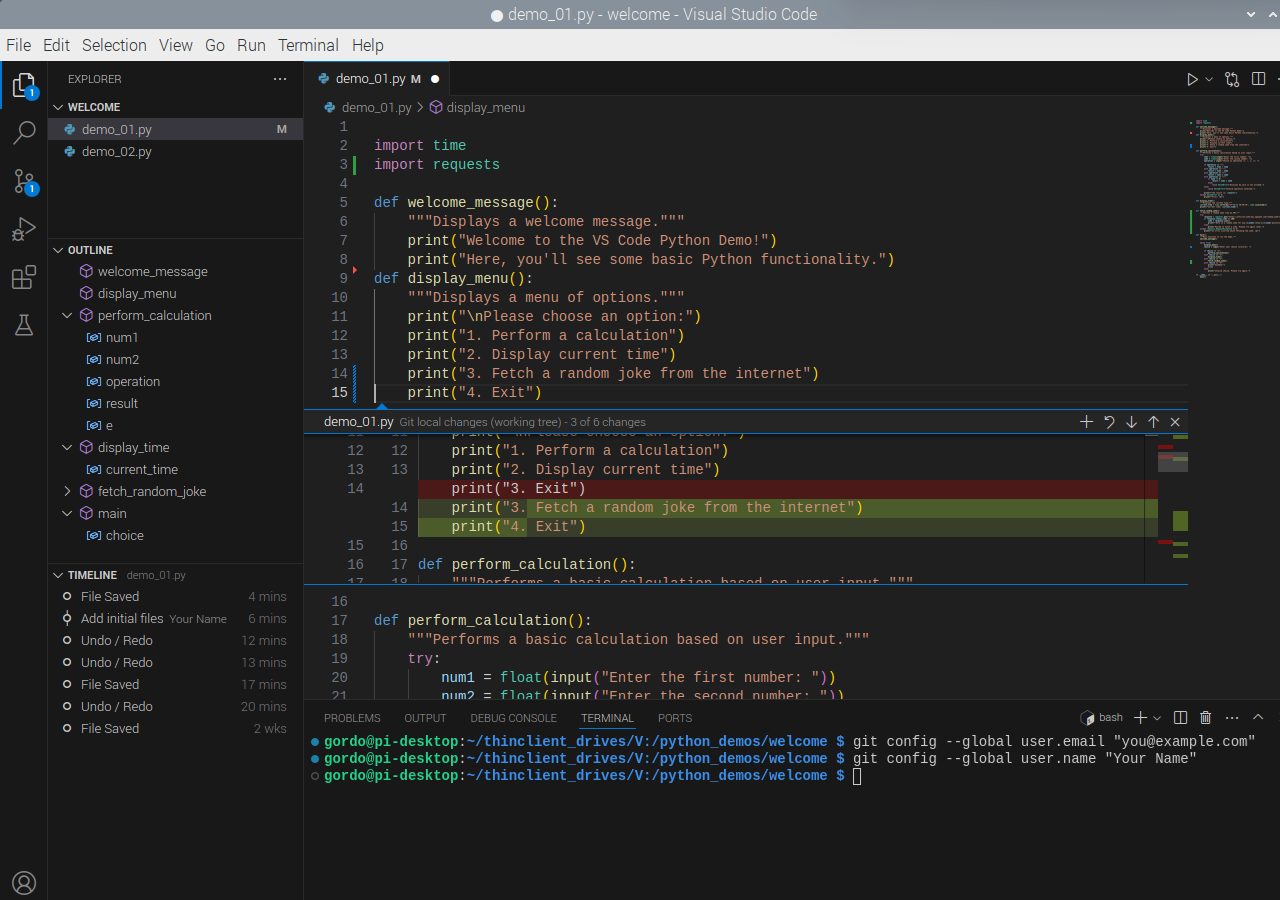 VS Code - Change indicators, with Minimap