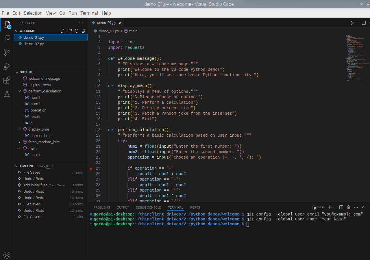 VS Code - Breakpoint